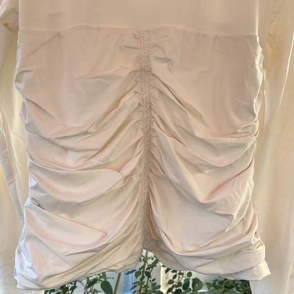 Rachel Parcell - Ivory Long Sleeve Ruched Mock Neck - Picture 11 of 16